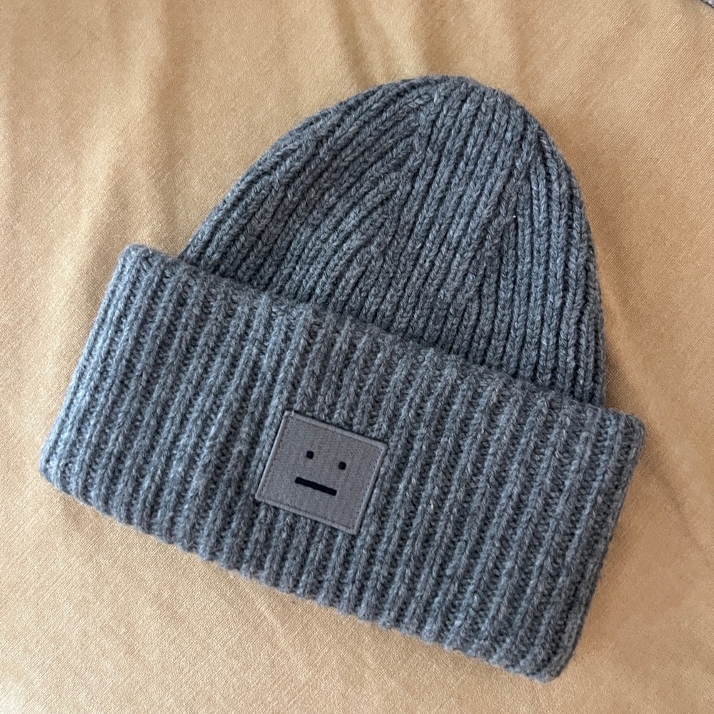 Acne Studio Gray wool beanie unisex